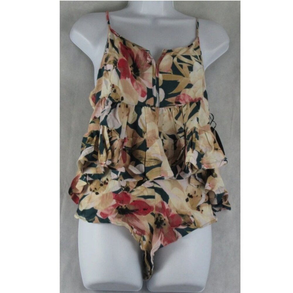 Midnight Bakery Women's 2-Piece Cami & Shorts Pajama Set, Multi Floral, Medium